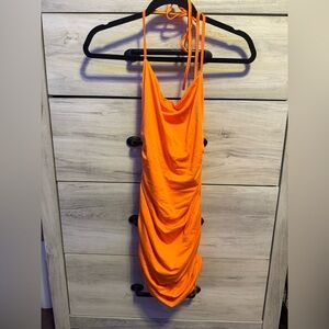 Amazon Women's Mini Dress - Vibrant Orange